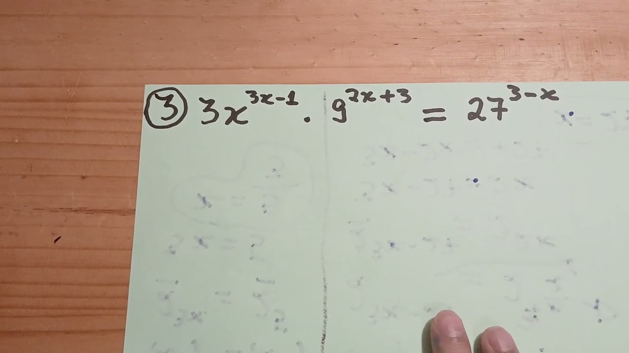 Equação Exponencial / Matemática 