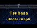 Karaoke♬ Tsubasa - Under Graph 【No Guide Melody】 Instrumental, Lyric Romanized