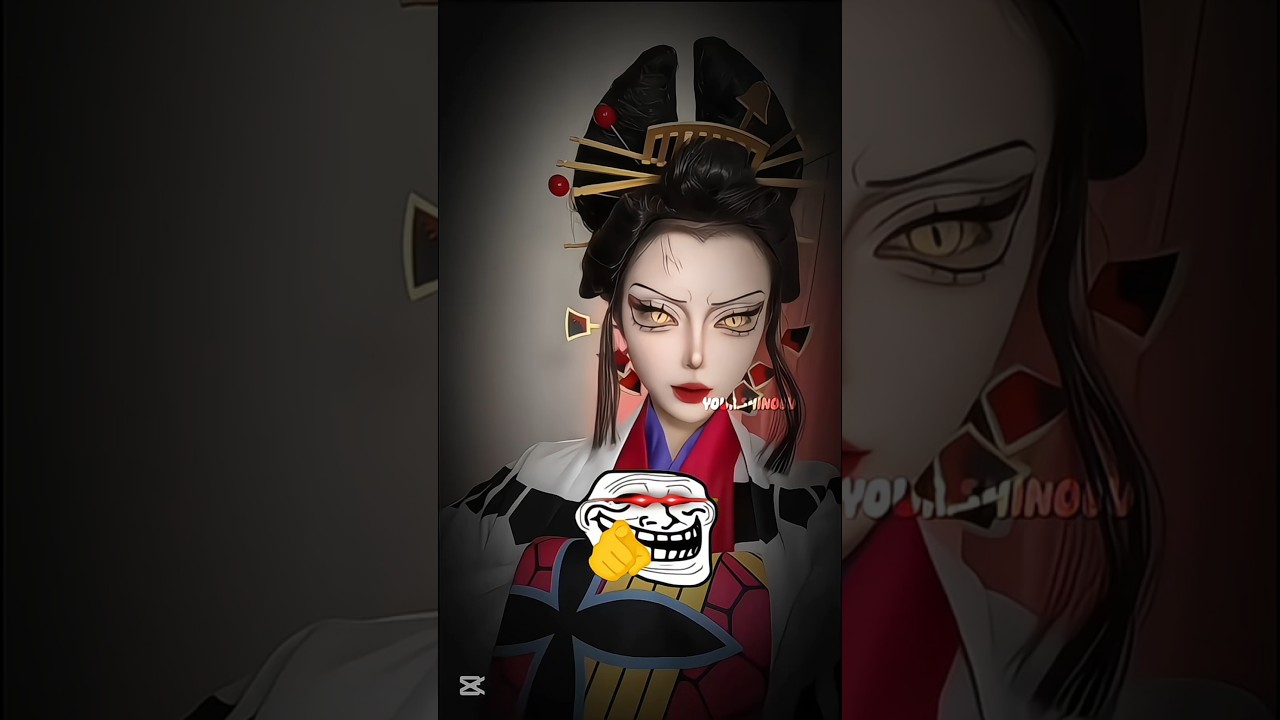 kny Makeup power🗿💀|| collaboration,**#demonslayer #kimetsunoyaiba #shorts #fyp #foryou #fy #kny#fyp