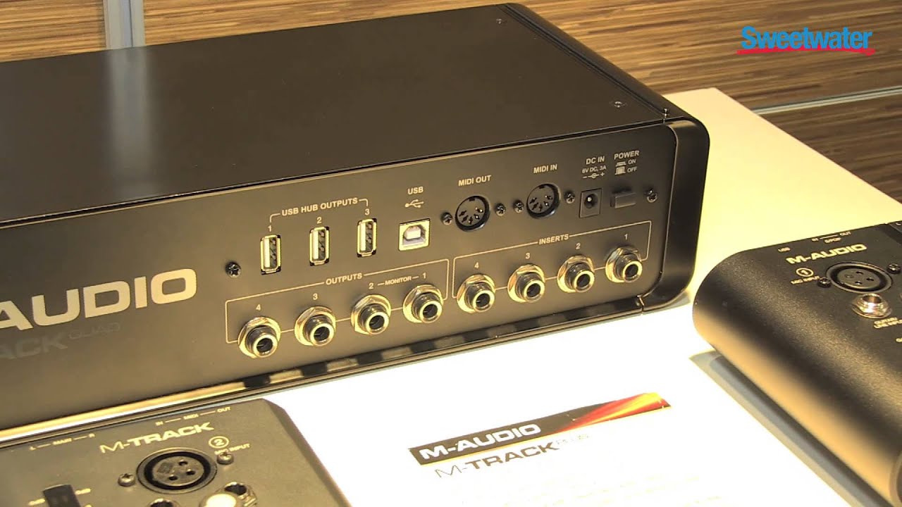 Injusto Rascacielos telegrama M-Audio M-Track Series Audio Interfaces - Sweetwater at Winter NAMM 2013 -  YouTube