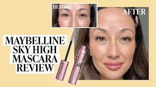 TikTok Famous Mascara Trying Maybelline Sky High Mascara | SHORTS