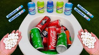 Experiment: Mentos VS Coca Cola Diet Coke Sprite and Orbeez in Toilet screenshot 2