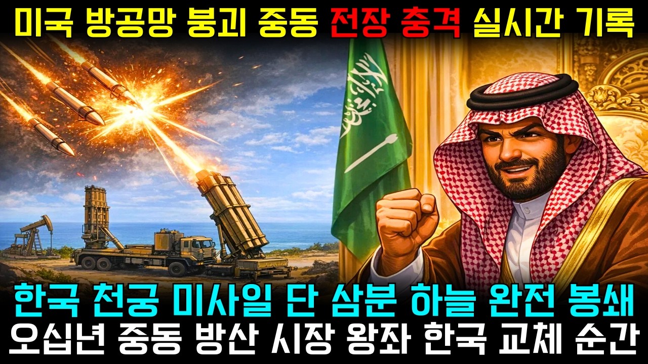 중동 미사일 공격 속 미국 방공망 붕괴… 한국 천궁이 3분 만에 하늘을 지킨 이유