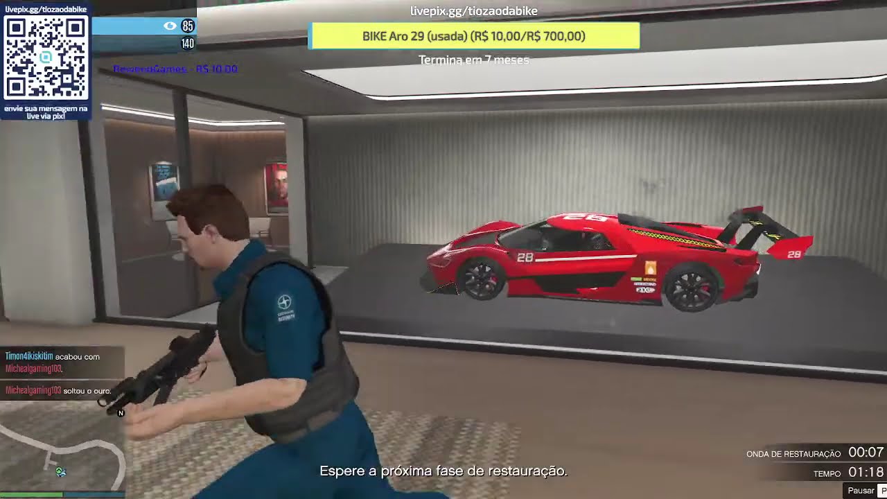 LIVE GTA V ONLINE  PC TioZao GTA da BIKE