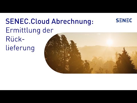 SENEC.Cloud Abrechnung: Ermittlung der Rücklieferung aus der Cloud