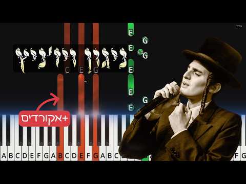 Nigun Viznitz - Motty Steinmetz.  ניגון ויז'ניץ.  Easy tutorial with chords