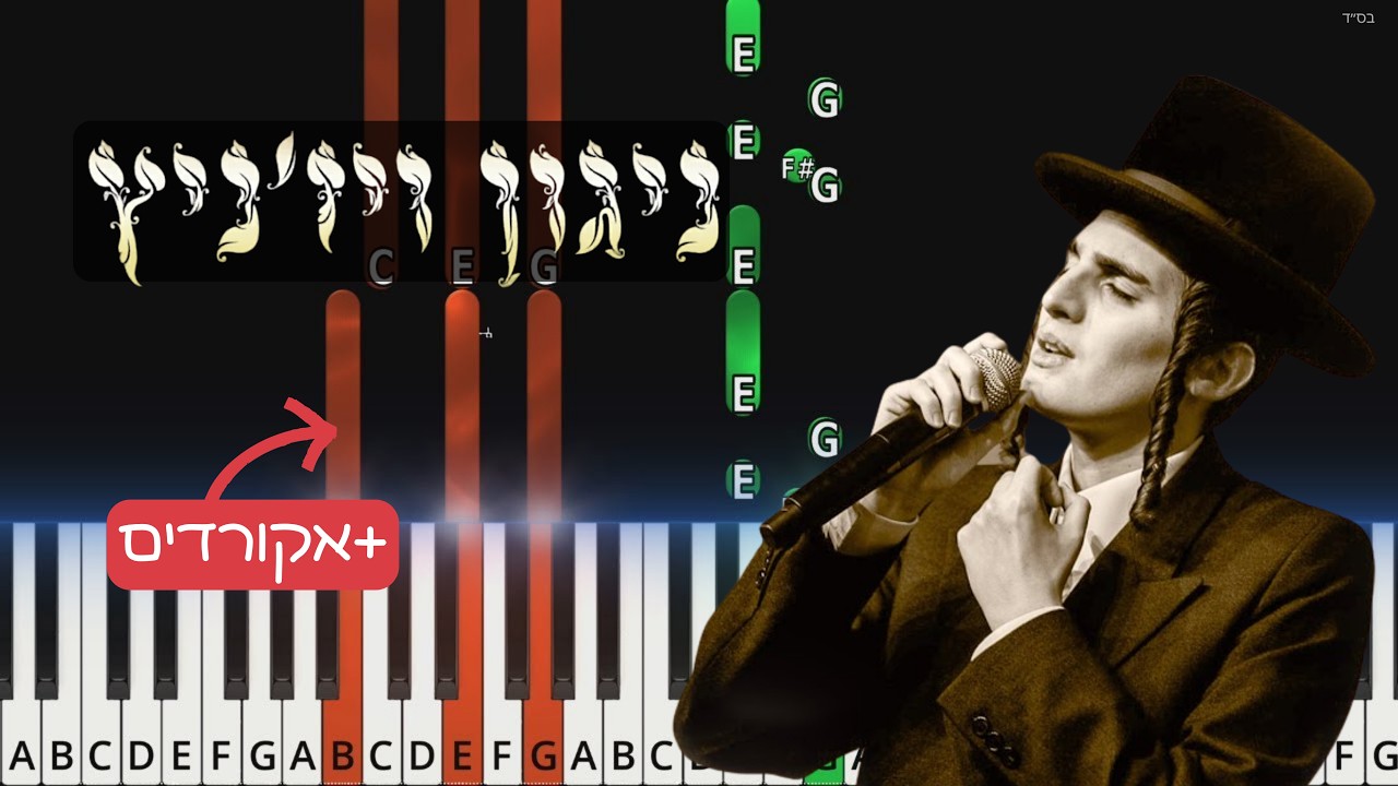 Nigun Viznitz - Motty Steinmetz. ניגון ויז'ניץ. Easy tutorial with chords