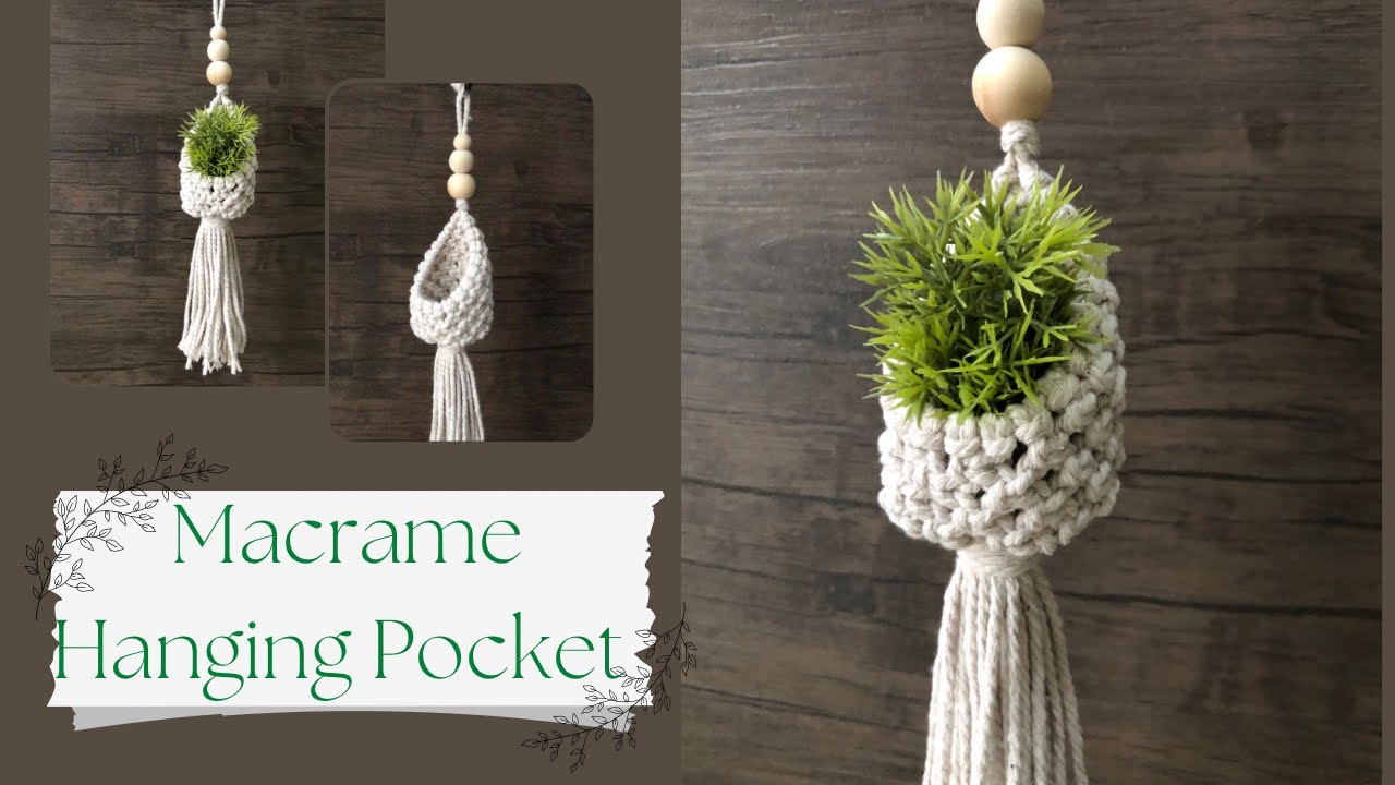 Macrame  Hanging Pocket/ Ninho Macrame