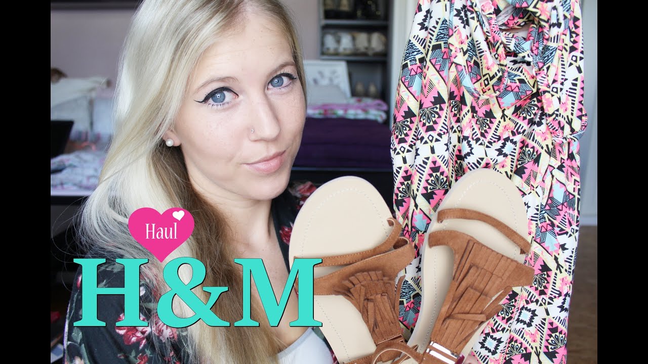 H&M Haul August 2015 // Belle Lu - YouTube