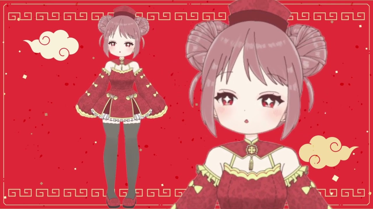 汎用モデル】チャイナな女の子【VTS対応モデル】 - 惰眠だこ - nizima