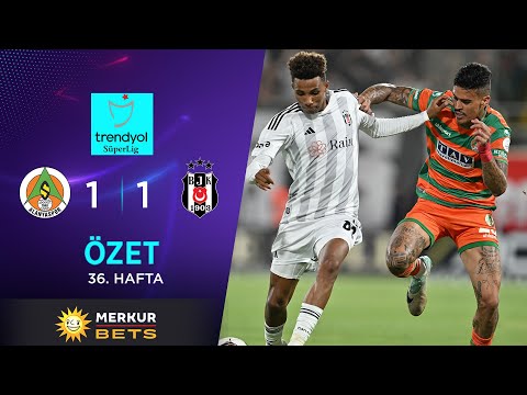 Merkur-Sports | C. Alanyaspor (1-1) Beşiktaş - Highlights/Özet | Trendyol Süper Lig - 2023/24