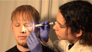 ASMR Facial Exam With Lymph Node Check | Real Person Dermatologist Roleplay (Unintentional Style)