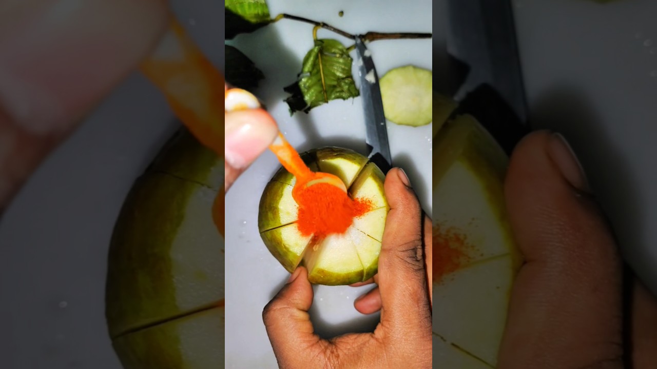 guava cutting skills. 