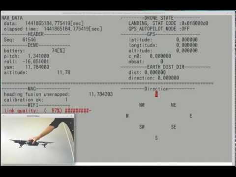 Demo ( AR.Drone2 Library for Linux  )