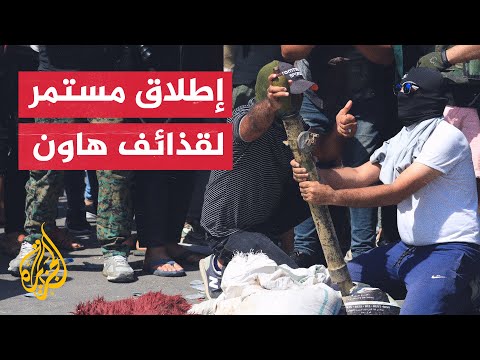 شاهد| لحظة إطلاق قذائف هاون خلال الاشتباكات المسلحة في بغداد