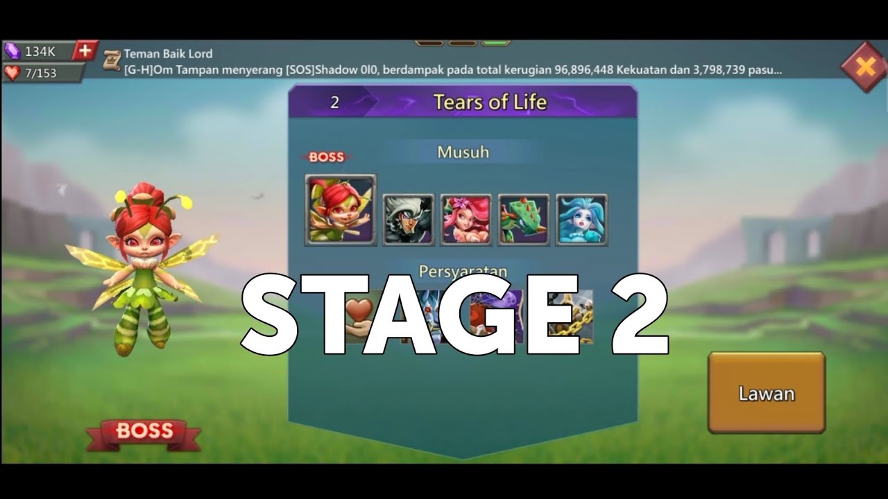 STAGE 2 SERIGALA IBLIS, TANTANGAN BLOODLUST, LORDS MOBILE