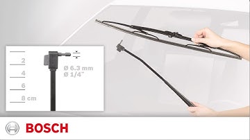 Large Pin Connection - How to Install Bosch Spectrum DirectFit Conventional Wiper Blades