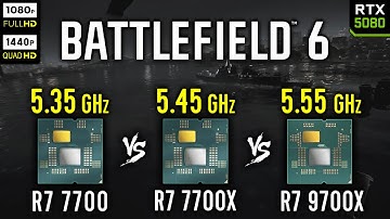 Ryzen 7 7700 vs Ryzen 7 7700X vs Ryzen 7 9700X in Battlefield 6 | RTX 5080 [ 1080p, 1440p ]