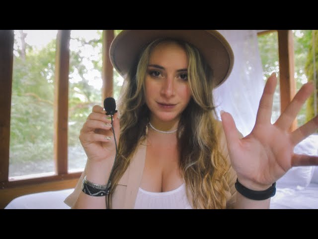 Outdoor ASMR tapping, scratching & nature sounds 💚