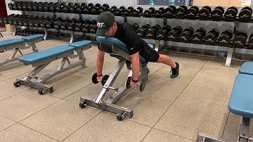 Db Incline T Row + External Rotation + W Press
