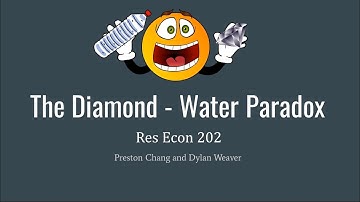The Diamond Water Paradox