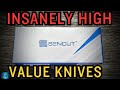 They continue to bring the best bang for our money on knives