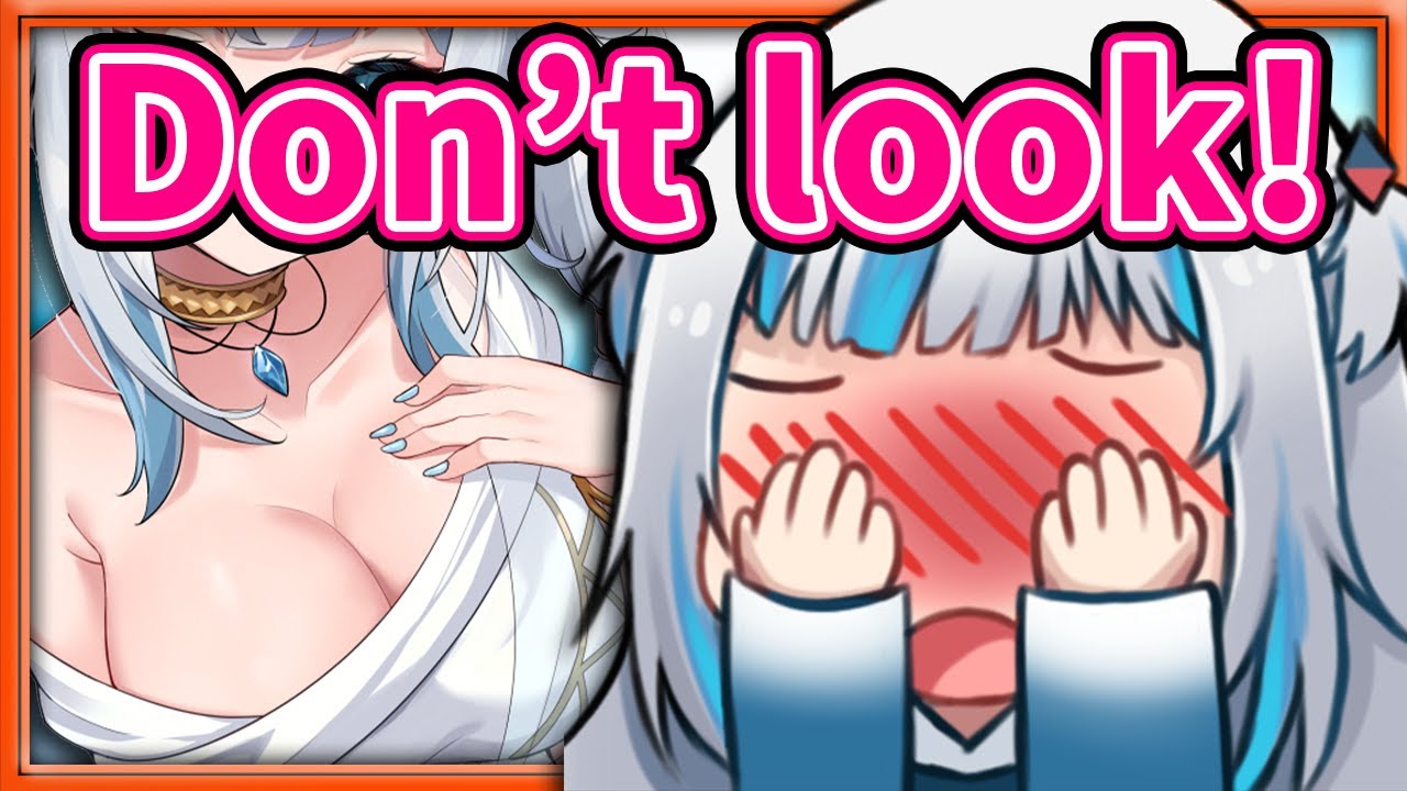 Gura is Too Shy to Show Off Her CURVES 【Gawr Gura / HololiveEN】