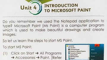 Information Communication Technology|STD - 3|Unit 4 Introduction toMicrosoft Paint|@sdteacher1582