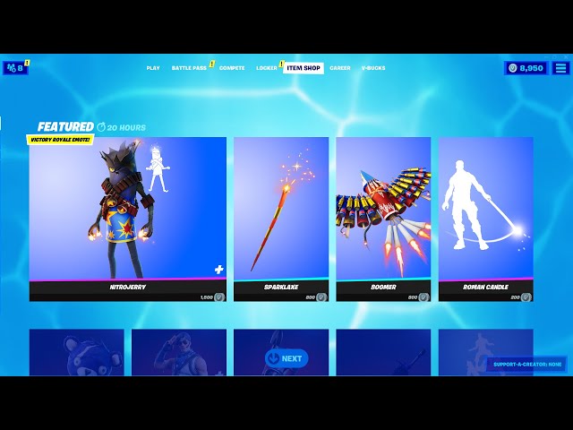 NEW VICTORY ROYALE EMOTE - Nitro Jerry Skin in Fortnite (4th July Item Shop) class=