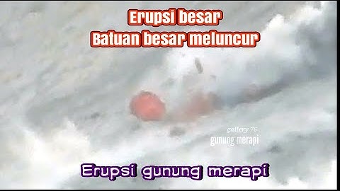 Guguran besar batuan besar meluncur
