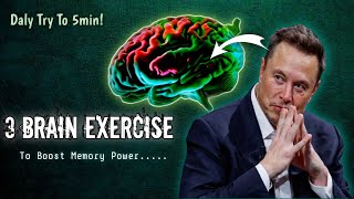 3 Brain Exercise To Boost your Memory ?|Try this everyday for 5 min|brainhaksstudymotivationexams