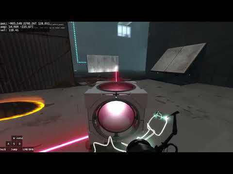 Portal 2 Speedrun Tutorial - Ceiling Catapult - 18/60