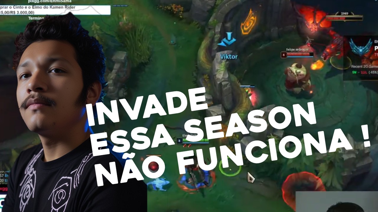League of Legends Ranked SoloQ: Invadir ta muito nerfado !