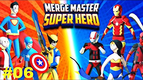 MERGE MASTER - SUPER HERO | LEVEL 53 TO 60 | GAMEPLAY #6