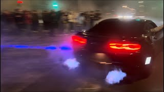 LA TAKEOVERS GET WILD (COP CRASHES INTO G35)