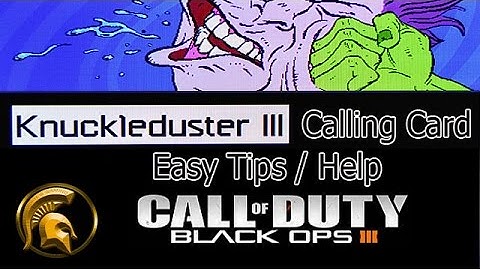 Black Ops 3 - Knuckleduster III (Calling Card)  How To Unlock - Easy Fist Kills - HUMILIATION