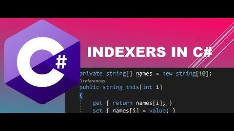 Indexers in C#.NET