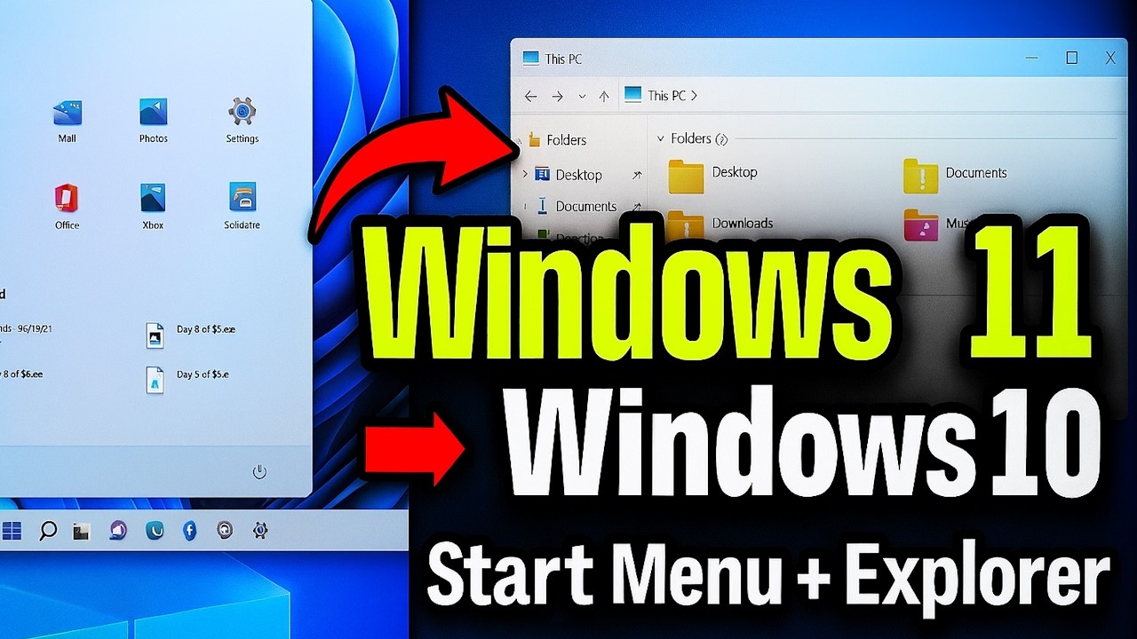 Bring Back Windows 10 in Windows 11 — Start Menu + Explorer Fix - YouTube