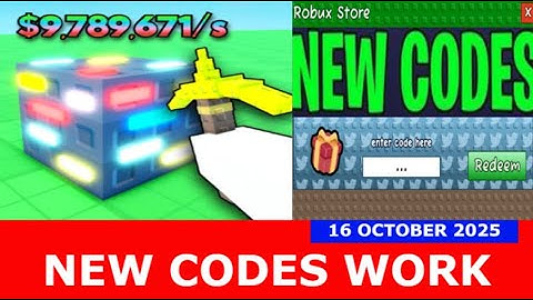 *NIEUWE CODES* [⛏️] Mine een blok ROBLOX | 16 oktober 2025