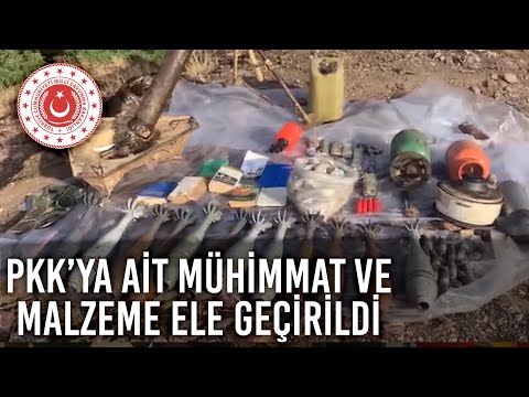 Hakurk’ta Terör Örgütü PKK’ya Ait Mühimmat ve Malzeme Ele Geçirildi