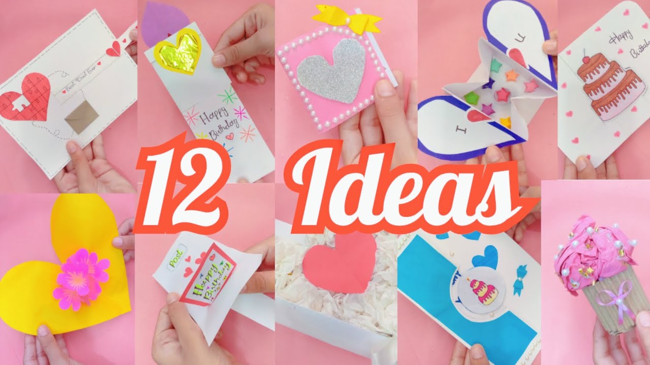12 ideas | DIY Birthday Gift Ideas | Cute Gifts | Easy paper gift ideas ...