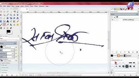 Make sign stamp- Gimp tutoial
