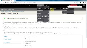 Drupal 7 - Administration Menu Module: How to create a shortcut