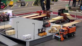 Wonderful R/C Trucks and forklift in Action - Must see!