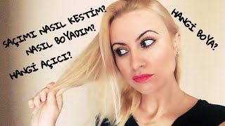 Küllü Sarı Saç | Rengini Nasıl Açtım? Saçımı Nasıl Kestim?