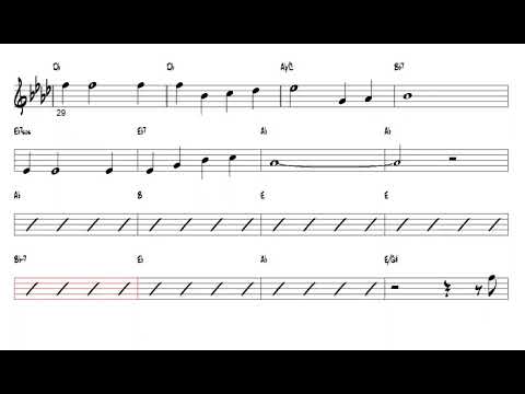 Here's That Rainy Day   Jimmy Van Heusen 1949  Bb Trumpet or Tenor Sax Play Along