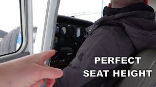 How to Adjust Your Seat Height | Cessna 172