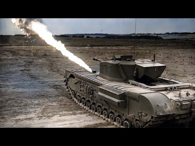 The Liquid Fire Spitting 45-millimeter Churchill Tank 