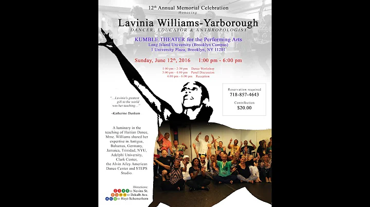 Lavinia Williams-Yarboro...  12th Annual Memorial ...