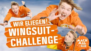 WIR FLIEGEN! WINGSUIT-CHALLENGE mit @JoeysJungle  | MACH MAL mit OBI